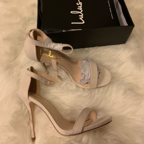 Lulus Shoes - NEW IN BOX Lulus Elsi Heels Bone 9